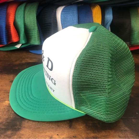 Vintage 80s 90s streetwear Castro Valley J & D Painting Rope Front Trucker Hat - Picture 4 of 7